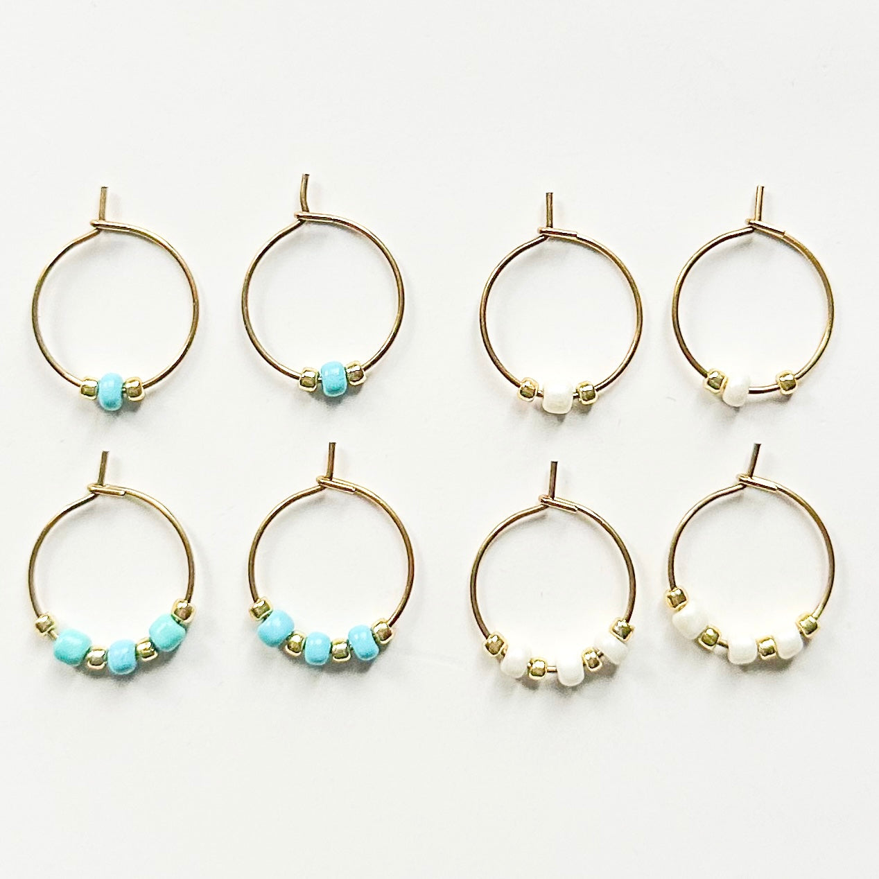 Beaded Hoops