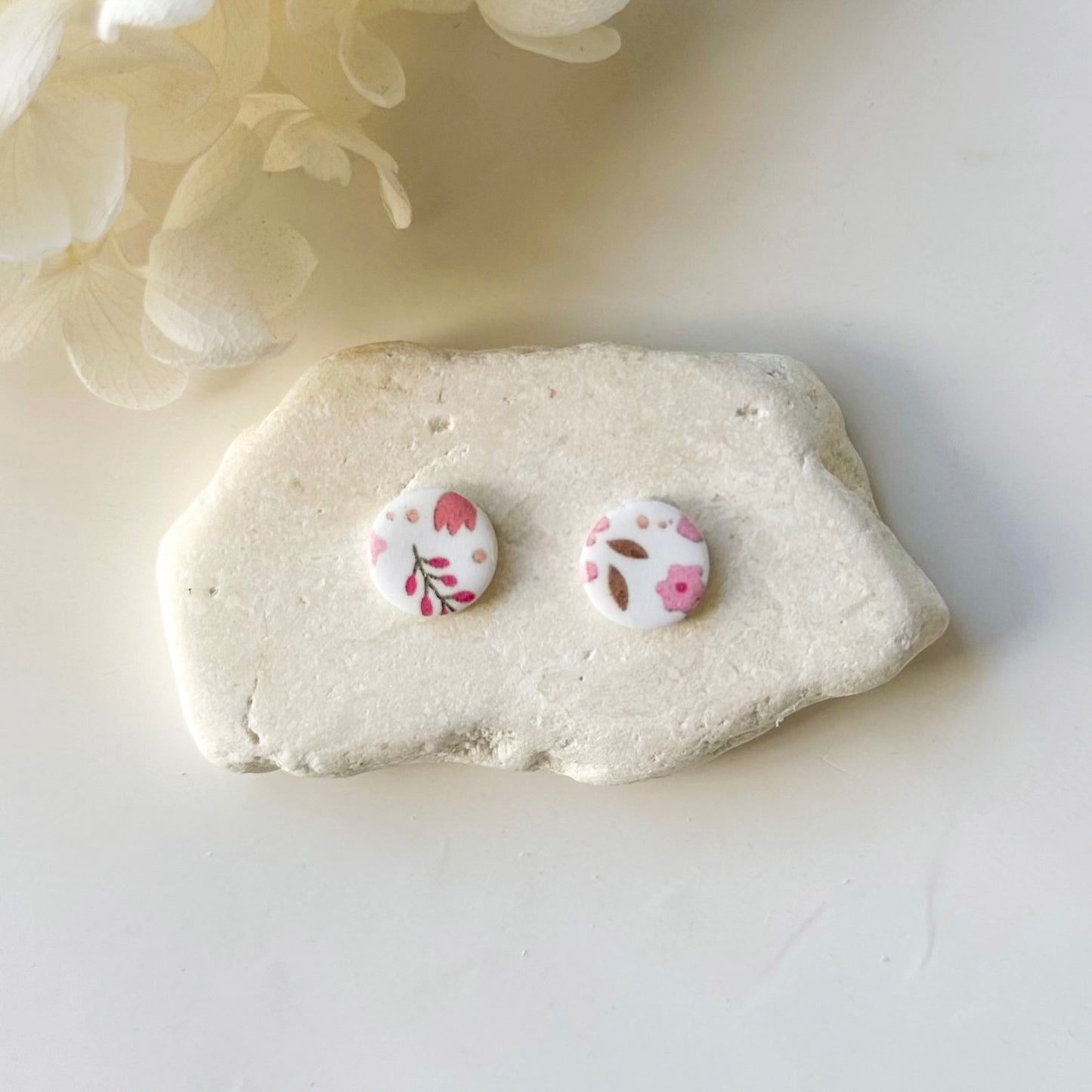 Handmade Printed Stud Earrings