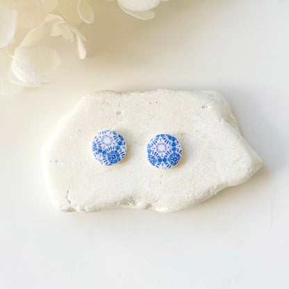 Handmade Printed Stud Earrings