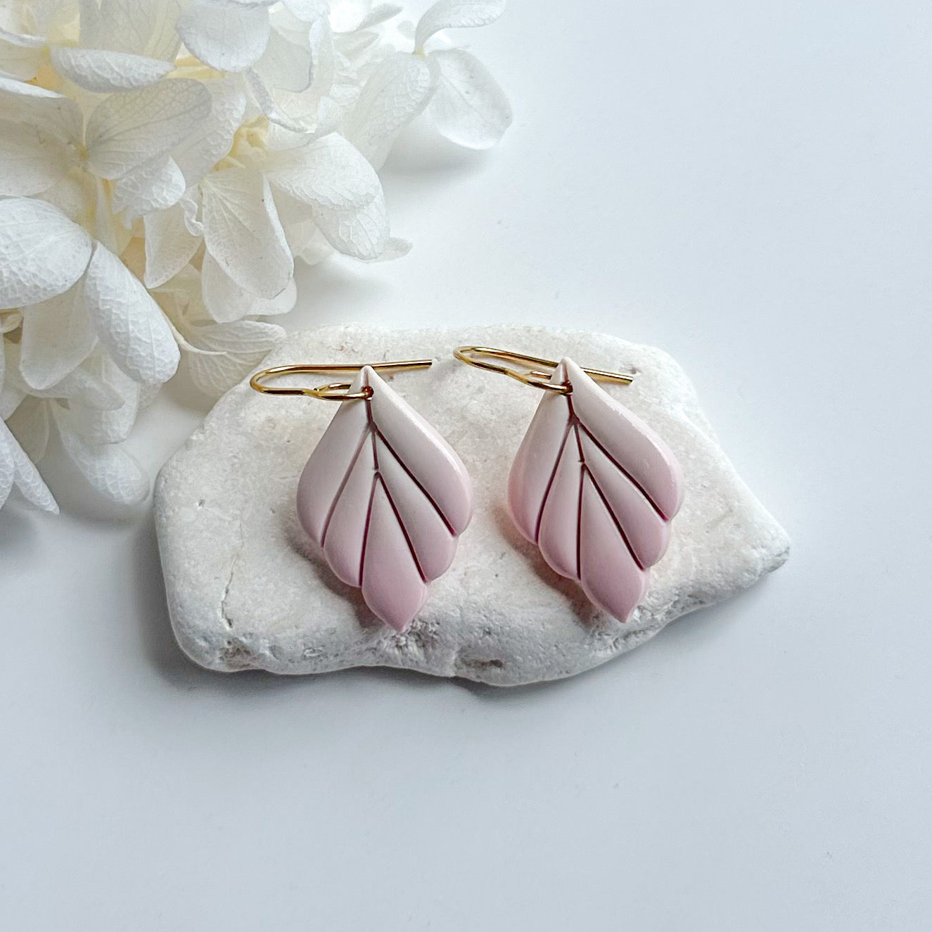 Pretty in Pink- Leaf Hook Dangles