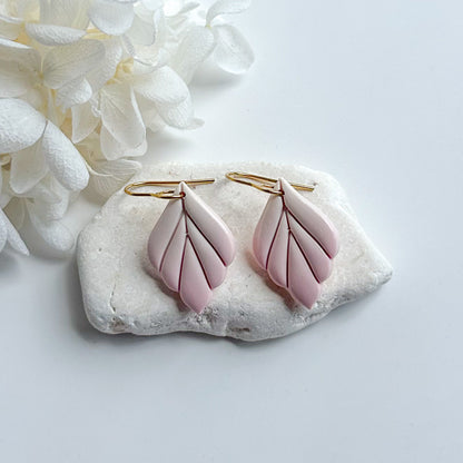 Pretty in Pink- Leaf Hook Dangles