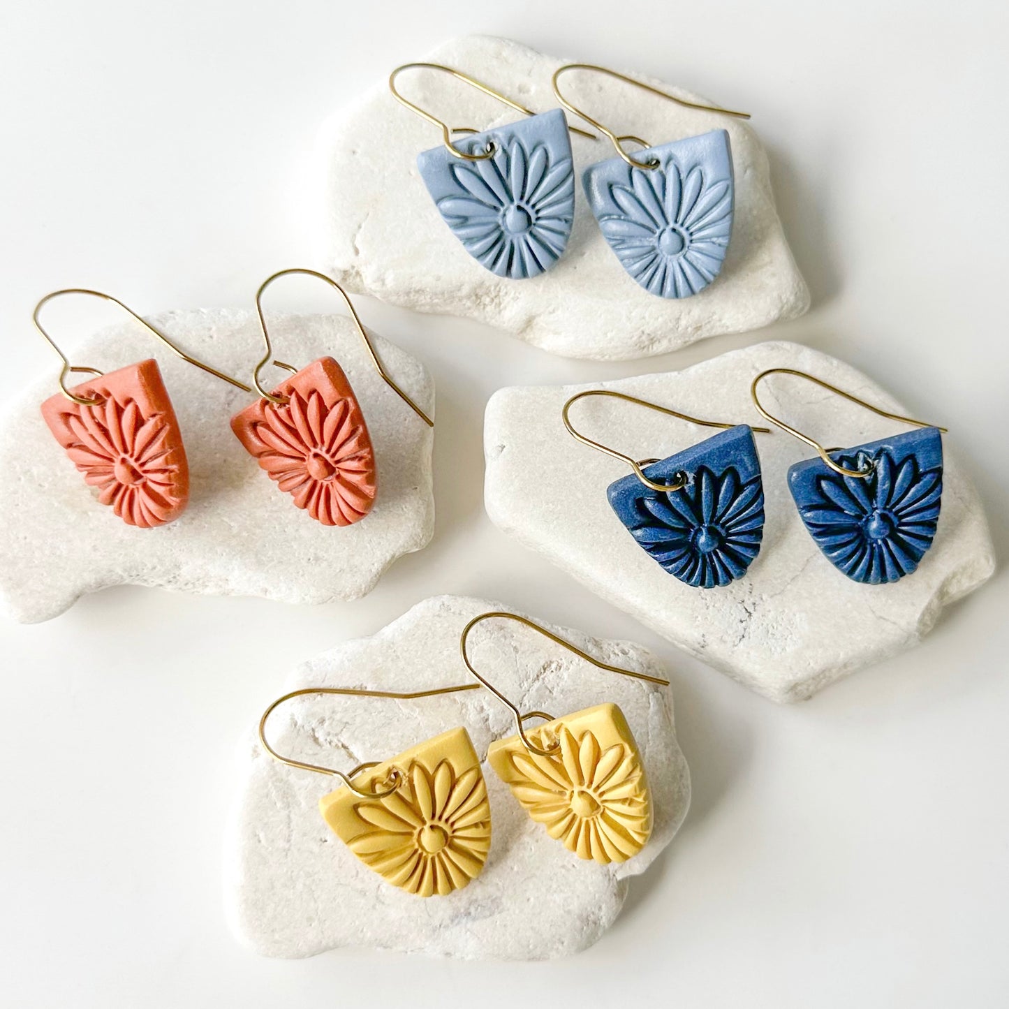 Splendor Pressed Flower Hook Dangles