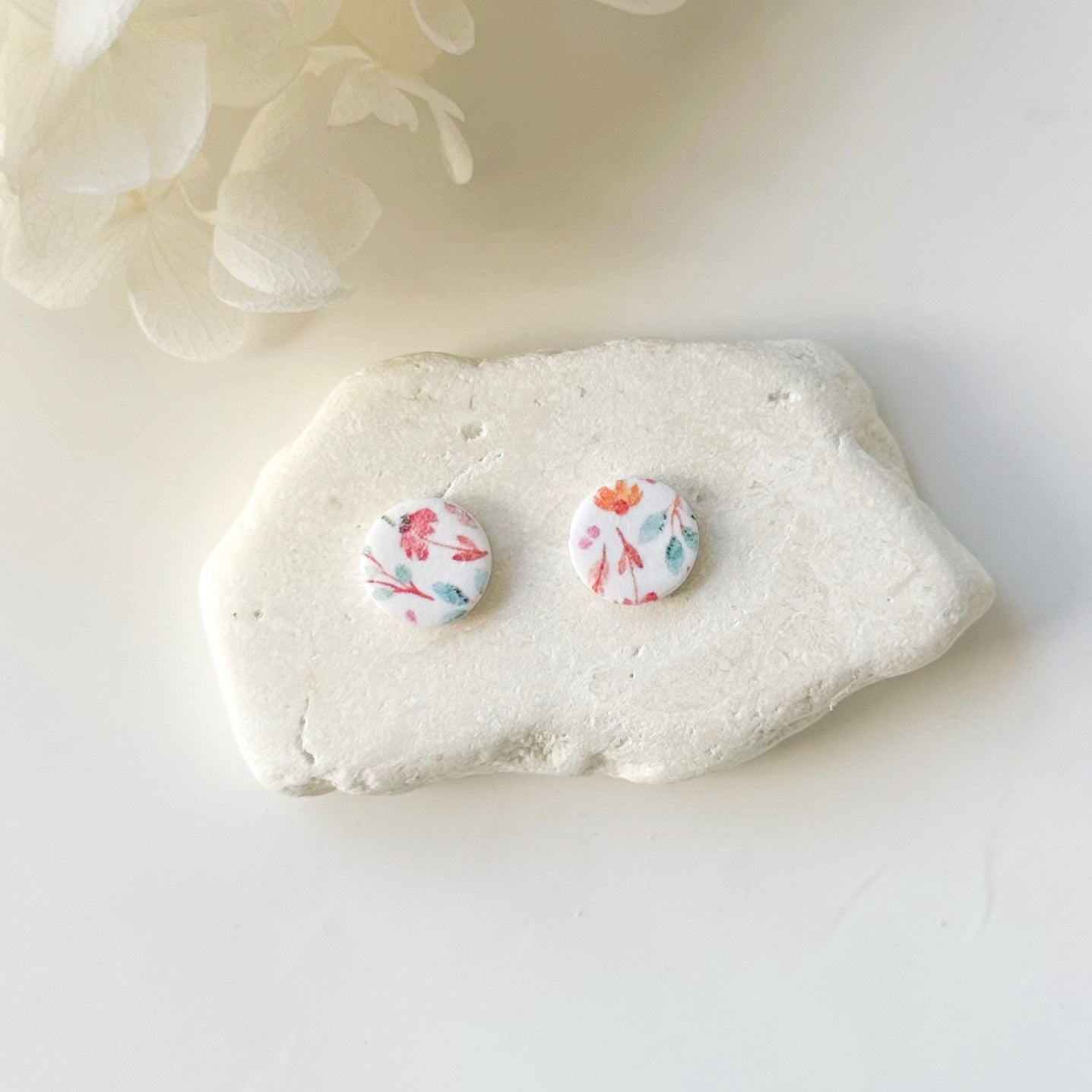 Handmade Printed Stud Earrings