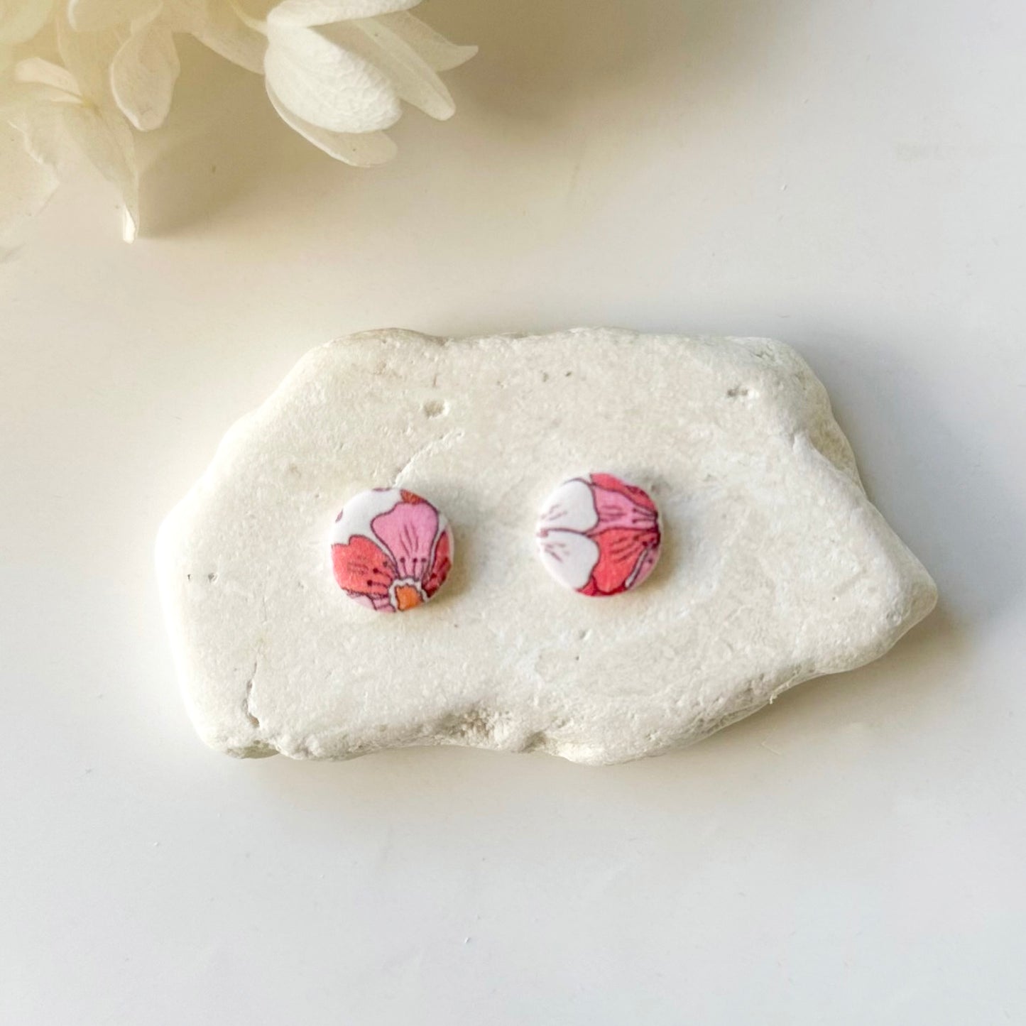 Handmade Printed Stud Earrings