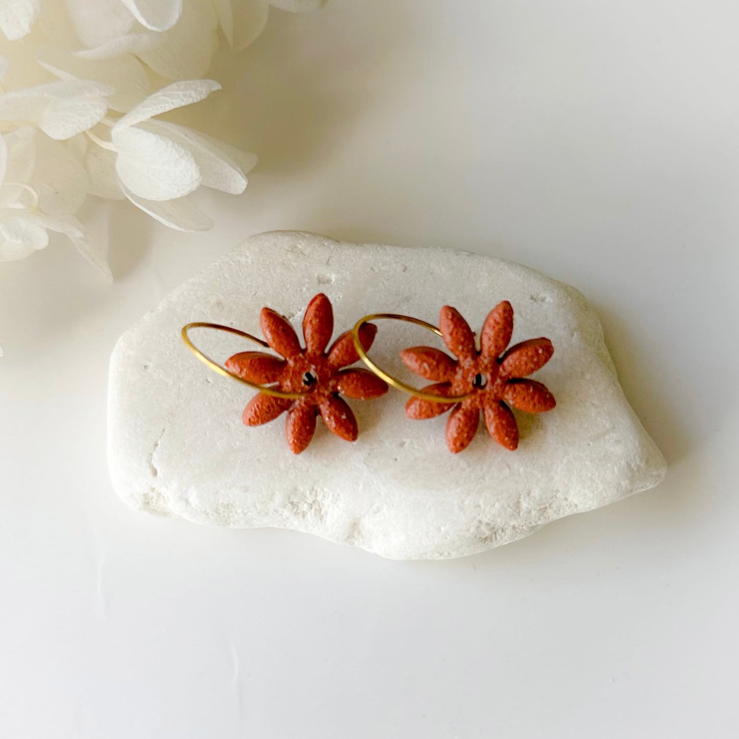 Splendor Flower Hoops