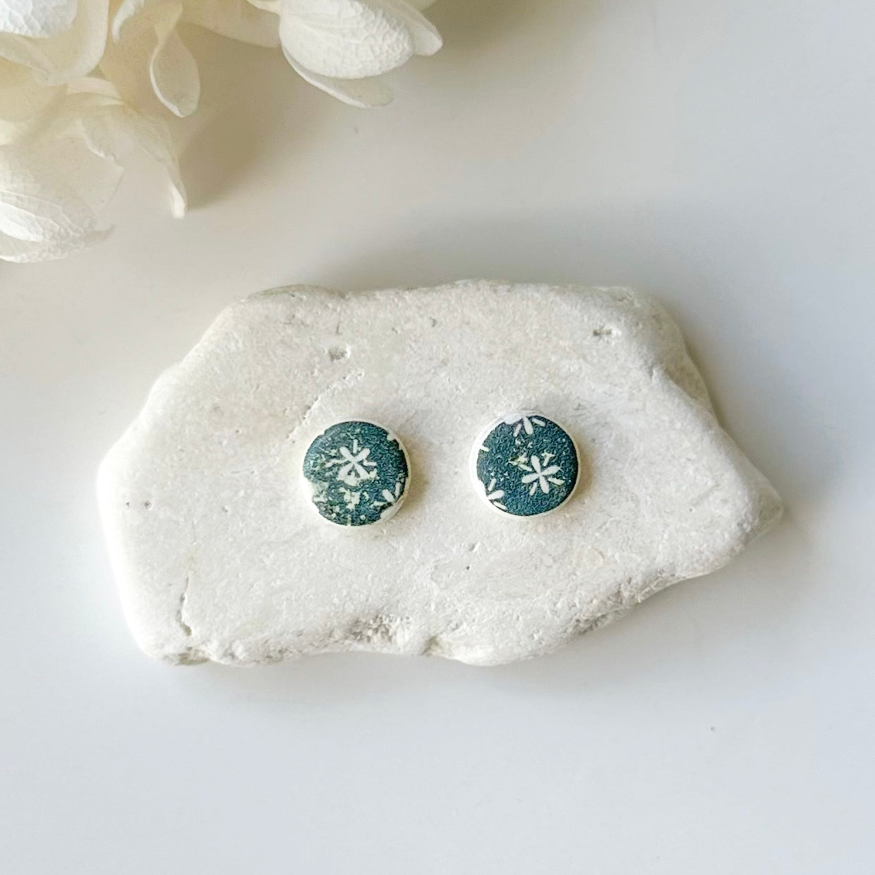 Handmade Printed Stud Earrings