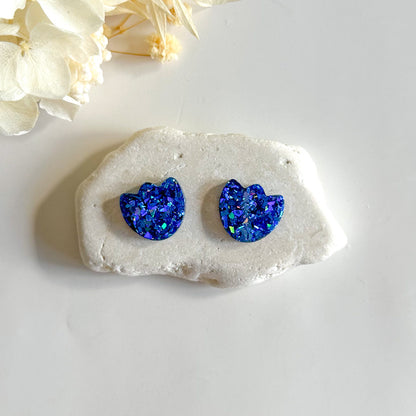 Glitter Petal Studs