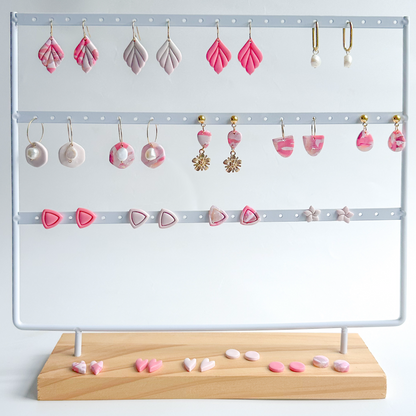 Pretty in Pink- Leaf Hook Dangles