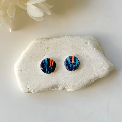 Handmade Printed Stud Earrings