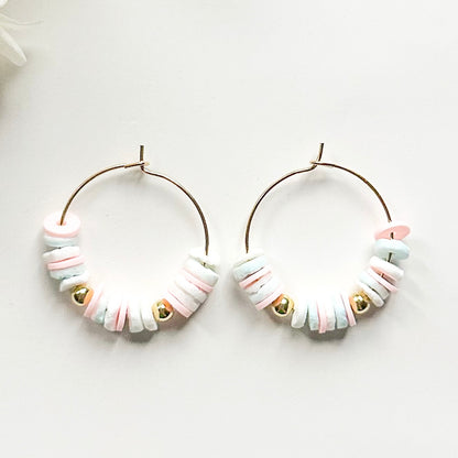 Beaded Hoops