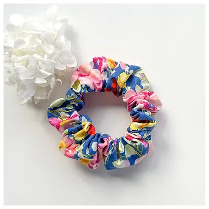 Bright Floral Scrunchie