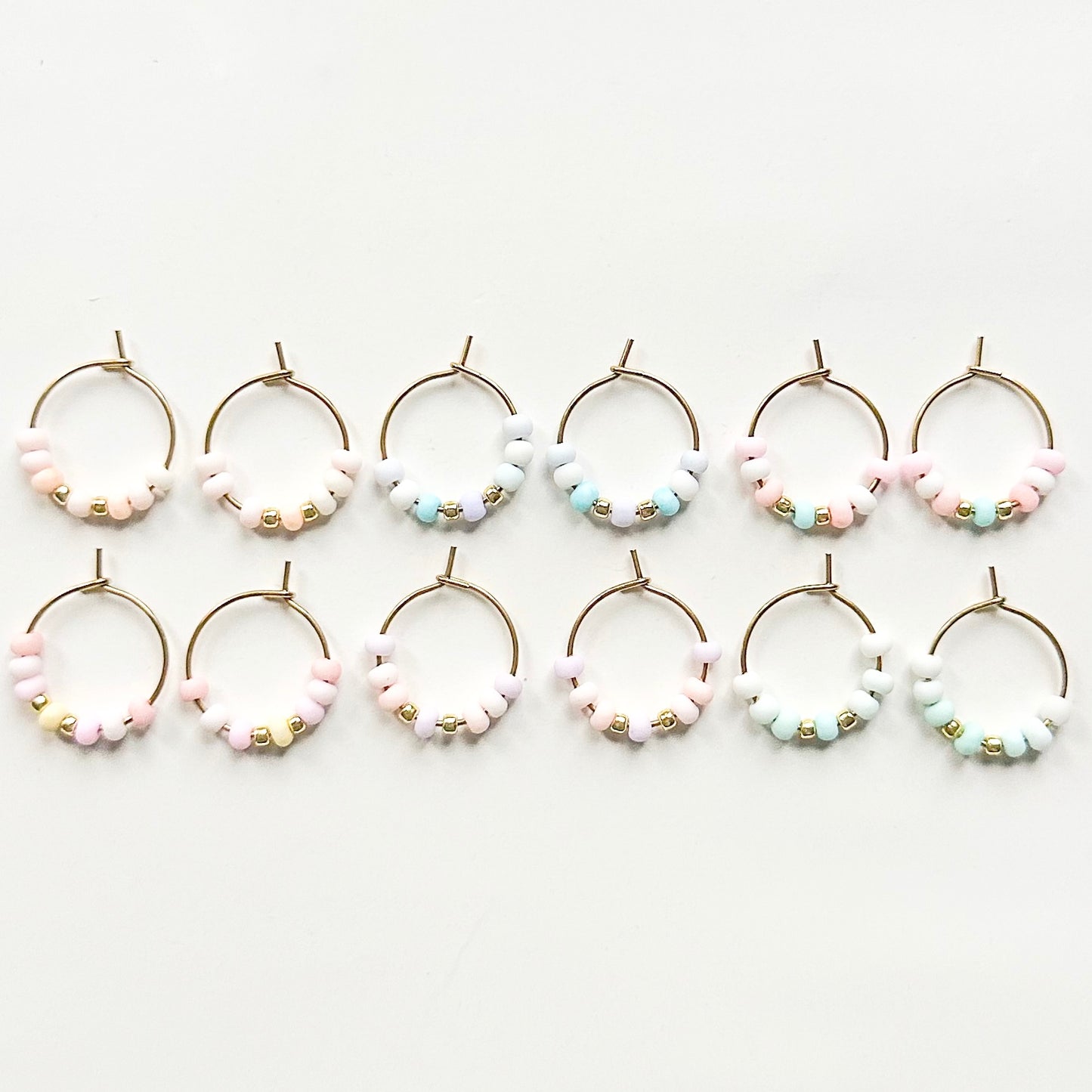 Mini Seed Bead Hoops