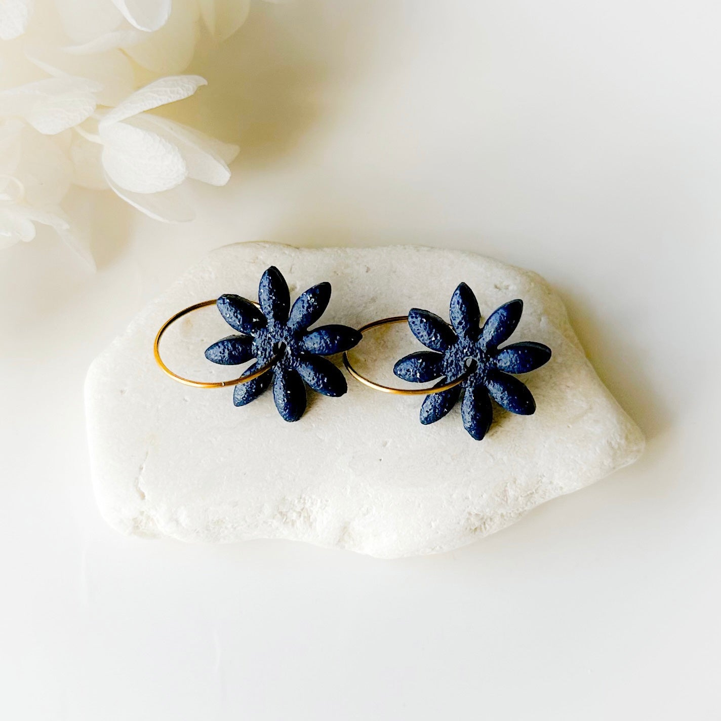 Splendor Flower Hoops