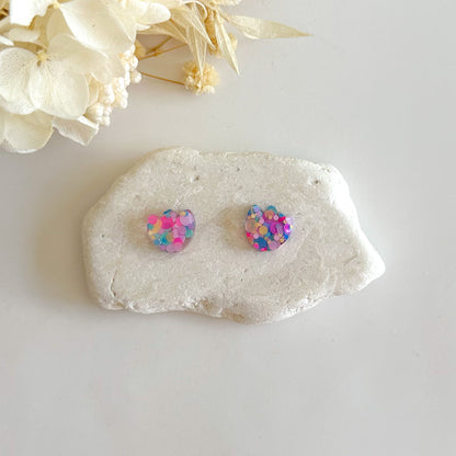 Glitter Petal Studs