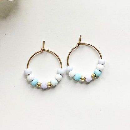 Mini Seed Bead Hoops