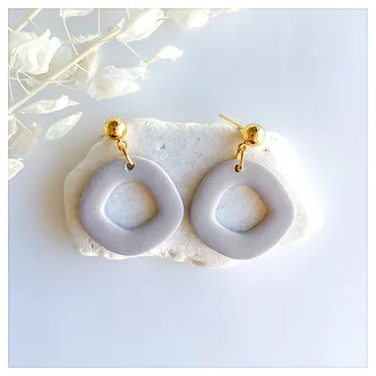 Subtle Spring- Organic Circle Dangles