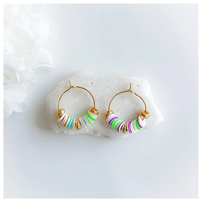 Beaded Hoops